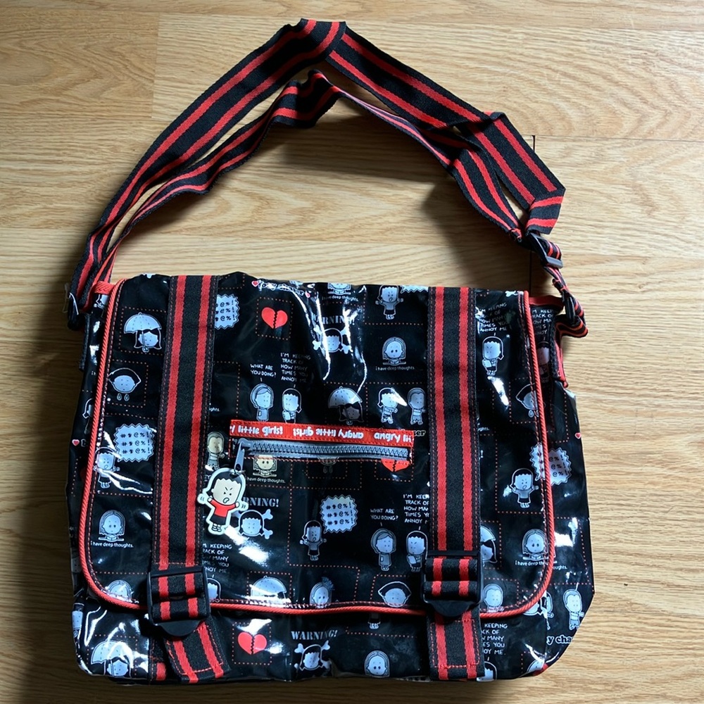 Black and Red Laptop Bag with Striking Design